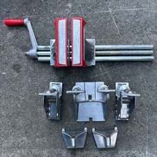 5 Pc Vtg Zyliss 4X1=1 Hobby Vise Aluminum Bench Vise & Clamp System Swiss Made