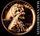 1955 Lincoln Wheat Cent - Choice Gem Proof  Lustrous  No Reserve  #L3820