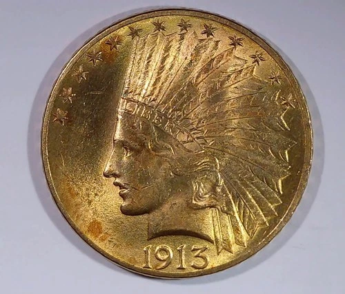1913 $10 Gold Indian Head Eagle – Pre-1933 U.S. Gold