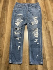 American Eagle Outfitters Jeans, Womens Size 6, Blue, Denim, Tomgirl, Distressed