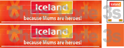Code 3 selbstklebender Vinyl-Anhängeraufkleber - Iceland Heroes Lackierung - 1/50 1/76 1/148