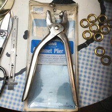 Vintage SCOVILL Grommet Pliers Kit 1P USA Grommet Installing Spartanburg SC 1975
