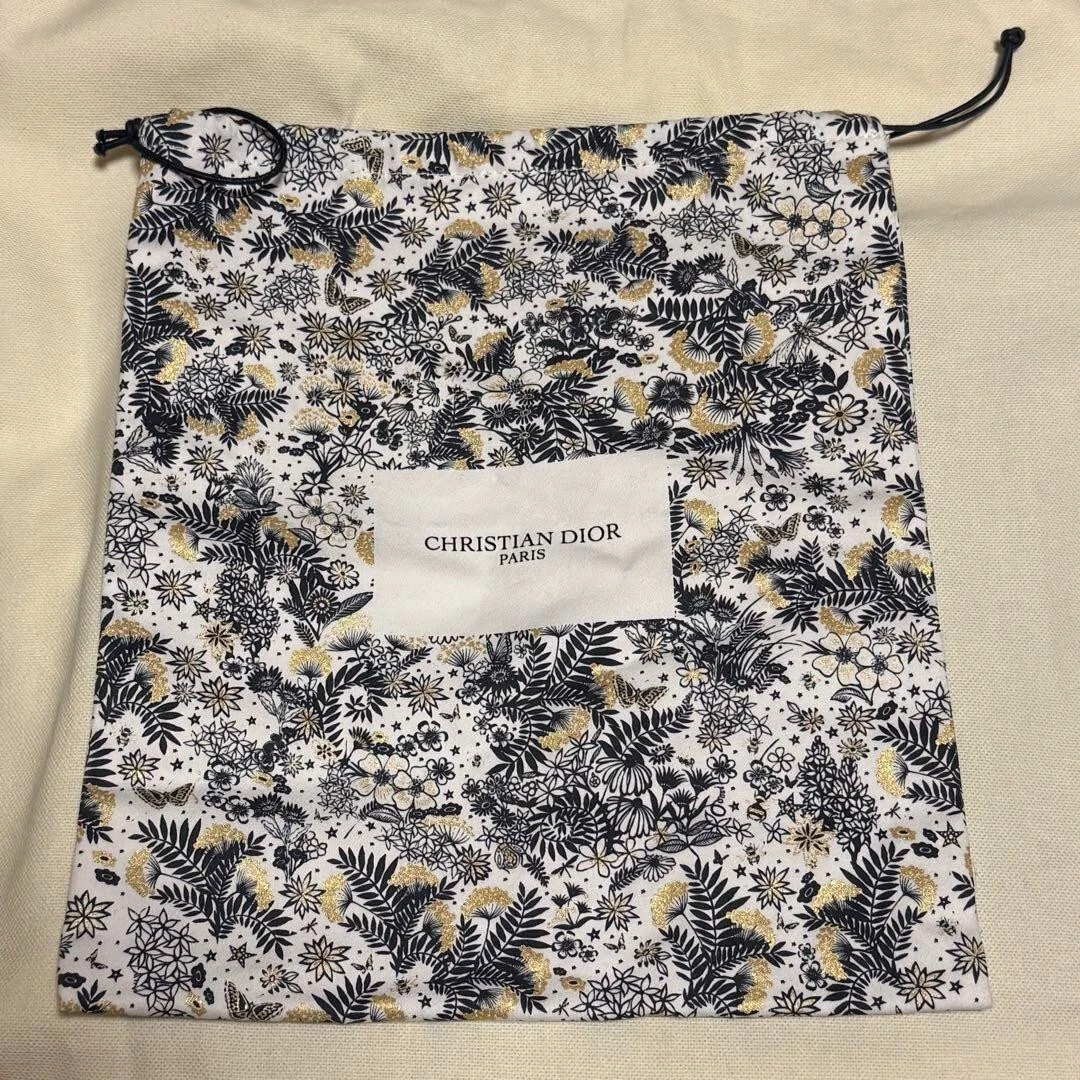 Christian Dior Maison Holiday sac à cordon limité pochette logo coton femme