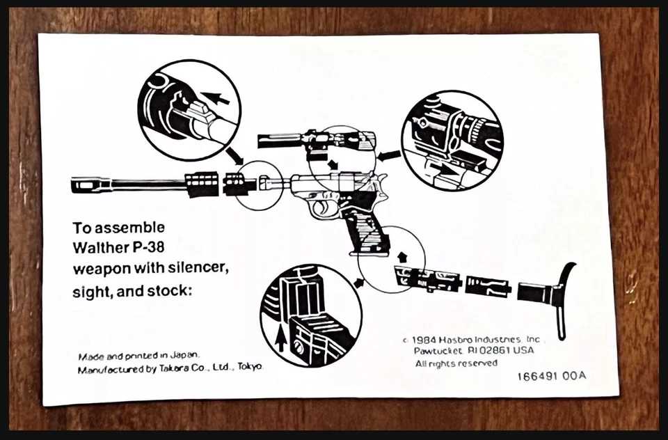 G1 MEGATRON RETRO WHITE INSTRUCTION INSERT • G1 TRANSFORMERS - Image 2 of 2