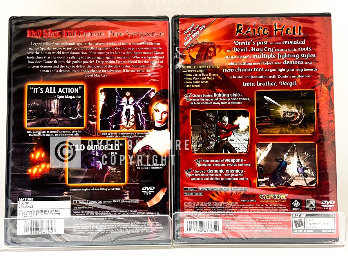 Devil May Cry + Devil May Cry 3 - PS2 - Brand New | Factory