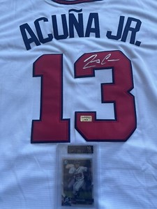 2018 Bowman Chrome Prospects Refractors Ronald Acuna BGS 10 BLACK Label & FRAMED