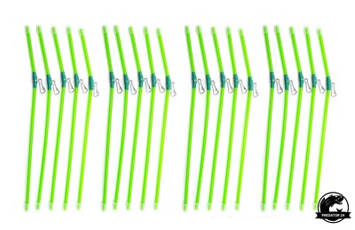20 x ANTI-TANGLE FEEDER BOOM, 25cm GEBOGEN MIT KARABINER FÜR FUTTERKORB