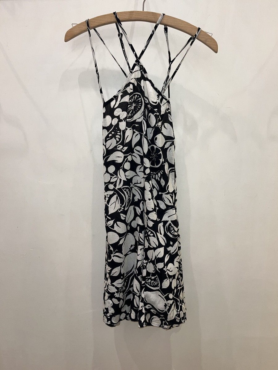 anthropologie black and white print dress. New With Tags | eBay