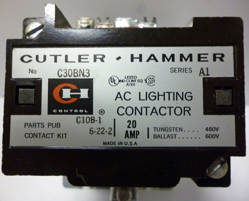 Cutler-Hammer C30BN3 Lighting Contatctor - Picture 7 of 7