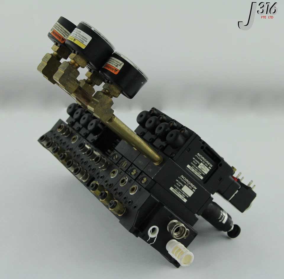NORGREN 5250 PNEU MANF ASSY 10 Slots Mit 12 VLVS Ganges & Kabel MH01GDA74AMPE - Bild 2 von 4