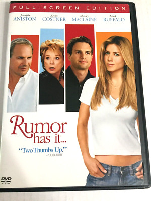 Rumor Has It DVD Full Screen Edition Ships  Same Day With Tracking