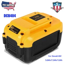 For Dewalt DCB404 40V 5.0Ah/7.5Ah/12Ah Battery MAX Lithium XR DCB406 DCB407