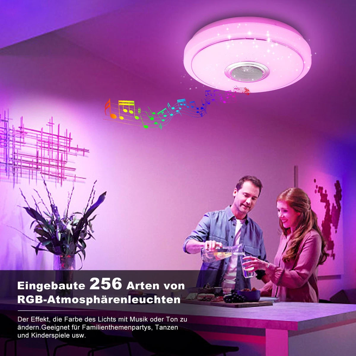 Bathroom Ceiling Light With Bluetooth Speaker Shelly Lighting