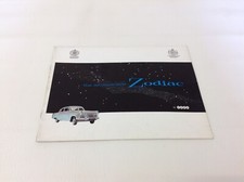 Brochure de vente Ford Zodiac 6 années 50 originale neuve ancien stock
