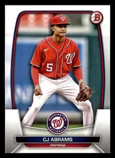CJ Abrams 2023 Bowman #98 Washington Nationals BASEBALL *060