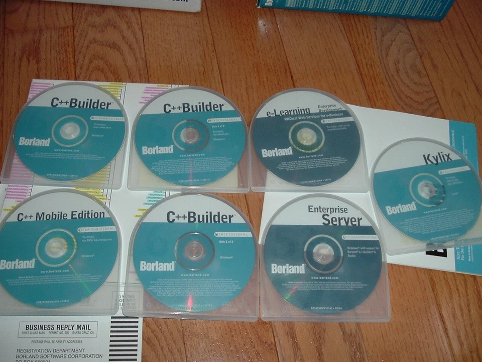 Borland C++ Builder 6 Professional Upgrade set:7 Disks,Authorization KEY, Kylix - Image 2 of 4