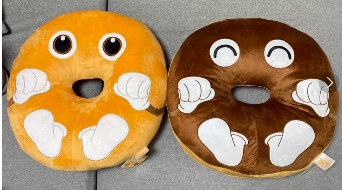 BabyBus donut cushion set plush doll 45cm 2024