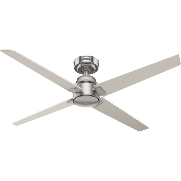 132Cm Deckenventilator Mit Fernbedienung Cordelia Nickel Ventilator Ohne Licht-image