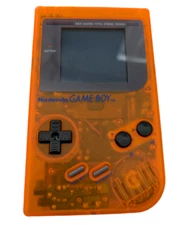 Nintendo Game Boy DMG-01 Console Customized System Clear Orange Screen, Tested