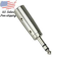 3 Pin Microphone Transform TRS Male To Female Adapter XLR Male To 1/4" 6.35mm