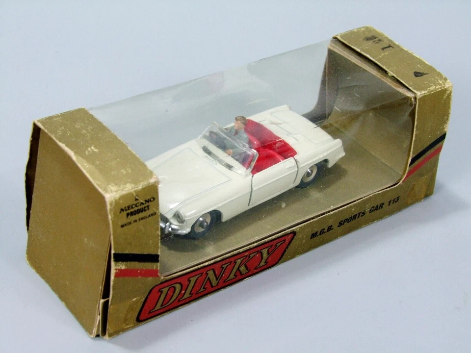 Figura y Dinky MGB de colección en caja de exportación rara Foto 4 de 4