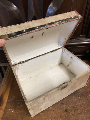 MALLE CABINE ANCIENNE avec penderie et casiers début 20ème siècle EUR MALLE CABINE ANCIENNE avec penderie et casiers début 20ème siècle EUR