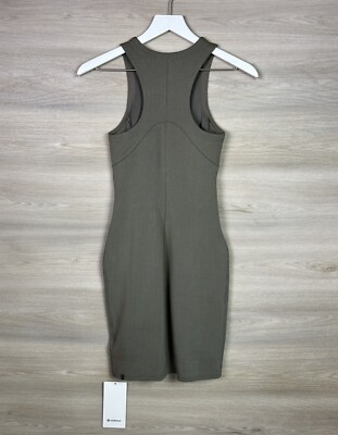 lululemon ribbed softstreme slim fit tank dress Lululemon Ribbed Softstreme Slim Fit Tank Dress Size 2 NOMD 07727