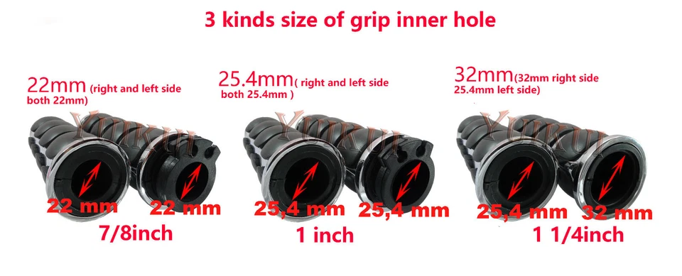 Empuñaduras de manillar de goma cromadas 32 mm 1-1/4 pulgadas para HONDA SHADOW VT 750ACE TOURER Foto 4 de 4