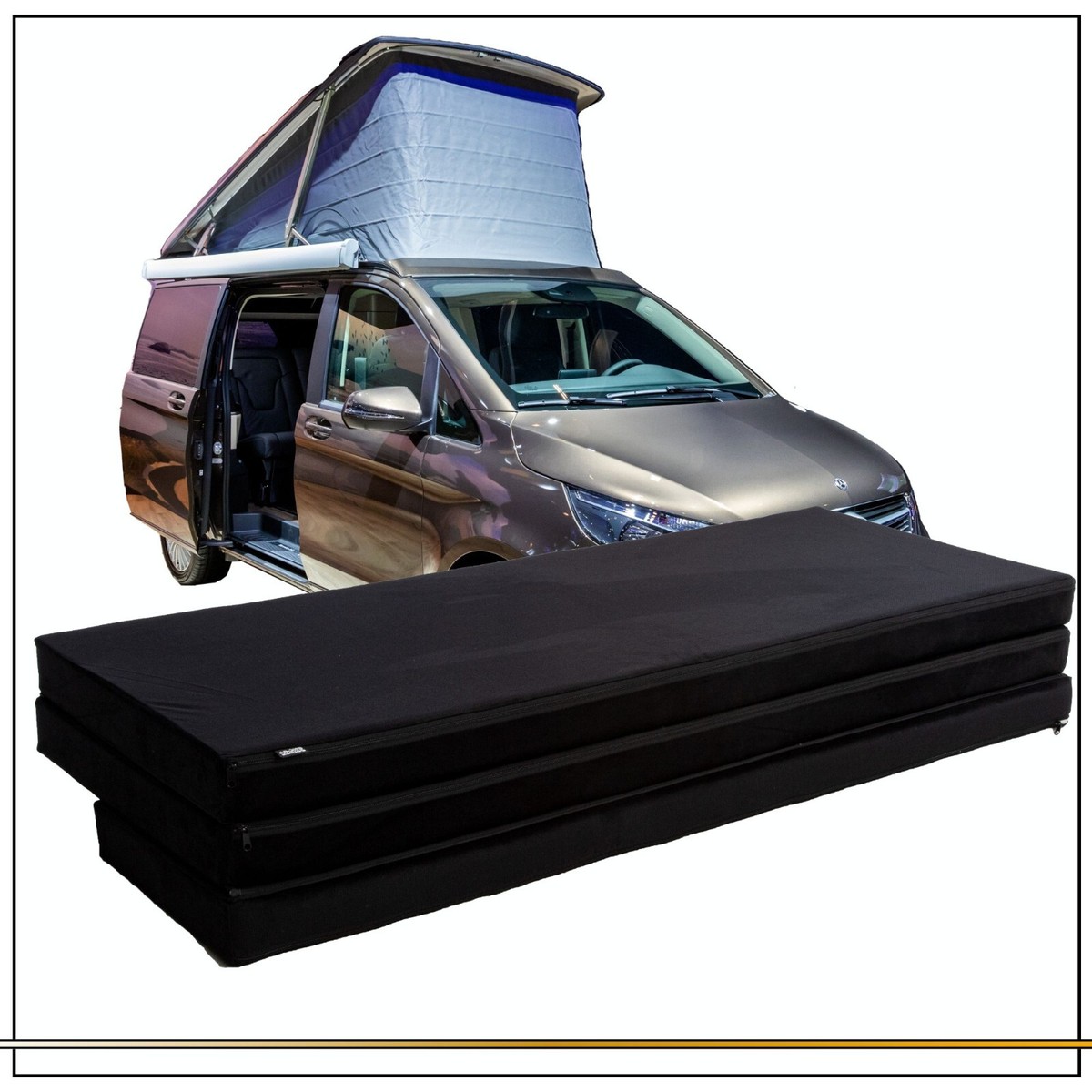 Colchón Premium Mercedes Clase V Marco Polo 110x200 Almohadilla para Dormir Firme Plegable
