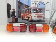 AUTOBUS D'EPOCA - FANALI POSTERIORI DX E SX IN METALLO ORIGINALI FABEM 