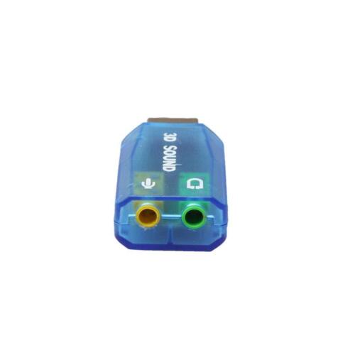USB 2.0 Sound Card External 5.1 Channel 3D Mic Speaker Virtual Audio PC Adapter - Picture 6 of 8
