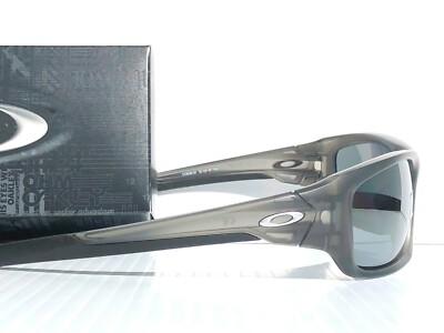 NEW* Oakley VALVE Matte Grey Smoke POLARIZED Black Iridium Lens