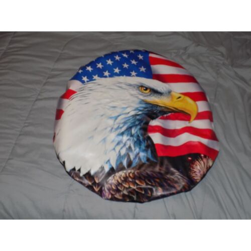 Spare Tire Cover American Eagle Flag Wheel Tire Protectors for Vehicles - Picture 1 of 5
