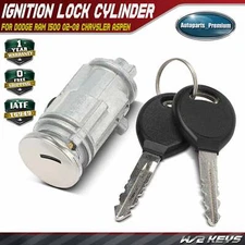 Ignition Lock Cylinder Zamak5 w/Keys for Dodge Ram 1500/2500/3500 Chrysler Aspen