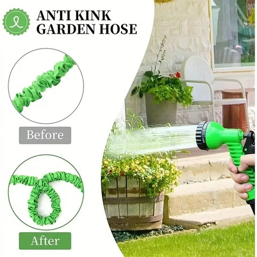 Expandable Garden Hose Pipe Anti Kink With 7 Function Water Spray Gun Magic Hose - Picture 15 of 24