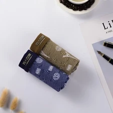 2Pack New Men Cotton Mid Rise Boxer Briefs Fashion Comfortable Breathable Shorts