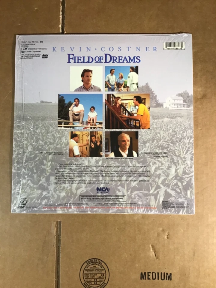 "Field of Dreams" Extended Play Laserdisc LD - Kevin Costner Excellent Condition - Imagem 2 de 4