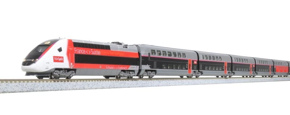 Kato K101762 Spur N SNCF SBB-Lyria TGV Euroduplex 10-teilig Ep.6  NEU+ OVP - Bild 2 von 4