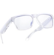 NEW OhO Bluetooth Glasses Voice Control and Open Ear Style Smart Glasses White