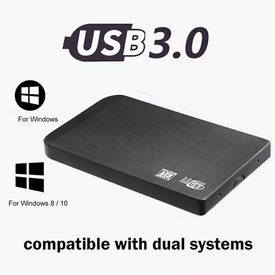 1/2/4TB USB 3.0 2.5" Portable External Hard Drive Storage HDD