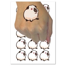 Sweet Himalayan Guinea Pig Temporary Tattoo Water Resistant Fake Body Art Set