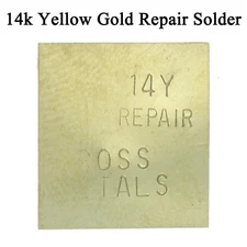 14K Yellow Gold Easy Repair Solder One Gram Plate For Jewelry Repair Soldering