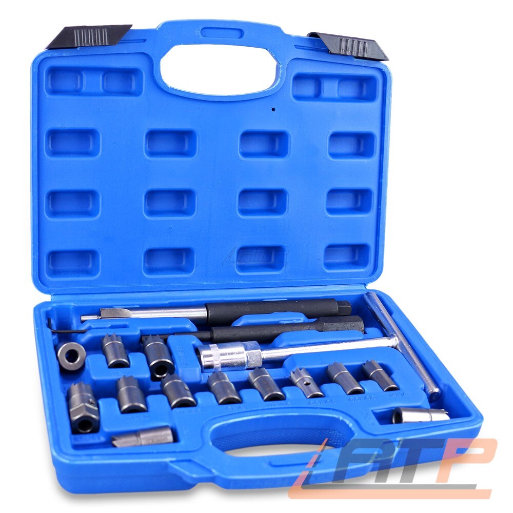 ENVA DIESEL INJECTORS CUTTER SET 17pcs SEALING SEAT TOOL INJECTOR AF 4058476915591 eBay