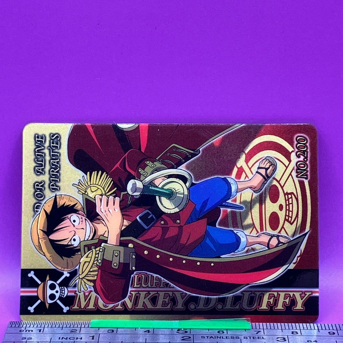 Monkey D. Luffy 200 One Piece King of Pirates Gummy Card 2005