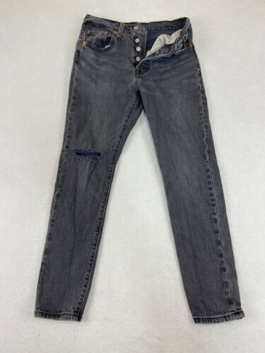 Levis 501S Jeans Womens 25x28 Button Fly Skinny Fi