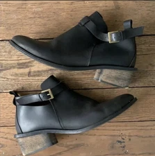 Abramey artisan leather cut-outs ankle boots