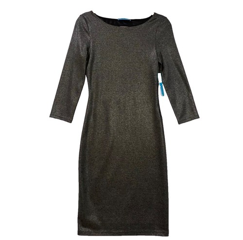 alice and olivia katherina ruched fitted dress Alice + Olivia Classics KATHERINA RUCHED FITTED DRESS Gray Black Size 4