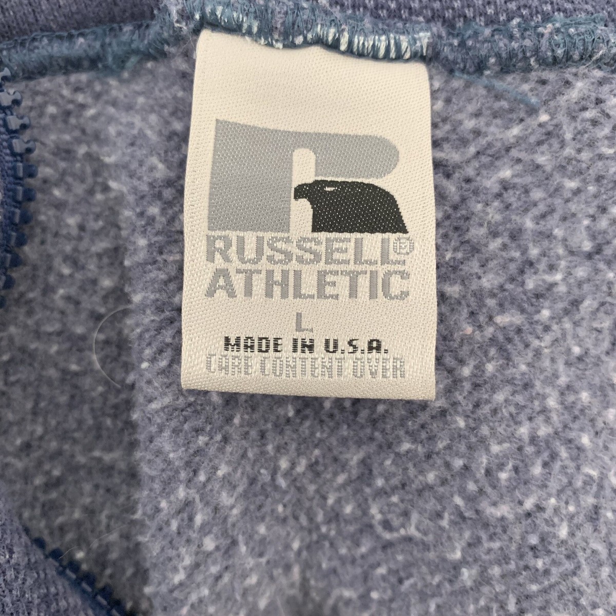トップス 90's Russell Athletic MLB Sweat Vintage 90s Russell Athletic Mens Large Waffle Knit 1/4 Zip