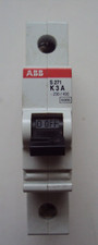 ABB P/N: S271K3A MINIATURE CIRCUIT BREAKER 6KA 3AMP 1 POLE DIN RAIL MOUNT