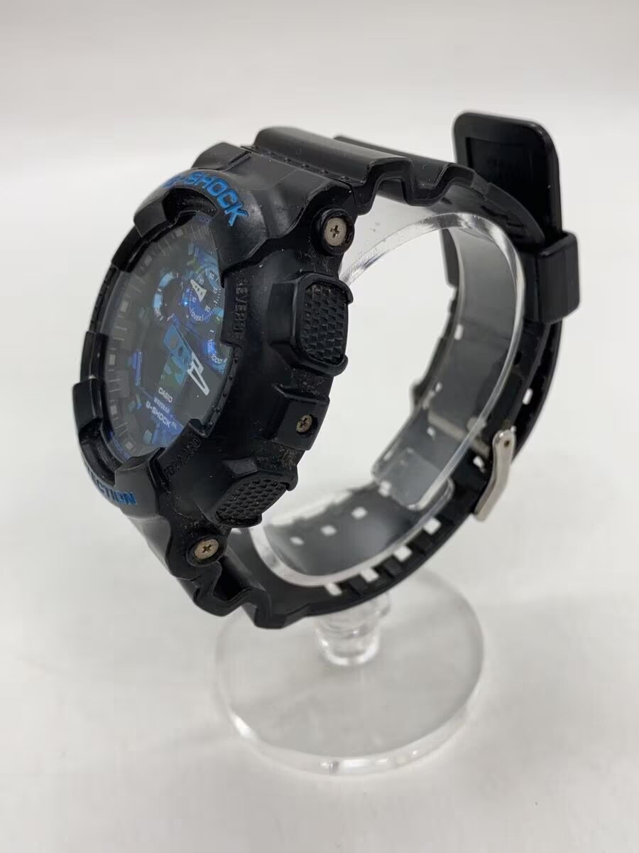 CASIO G-SHOCK GA-100CB-1AJF Black/Blue Resin Quartz Digital Analog 